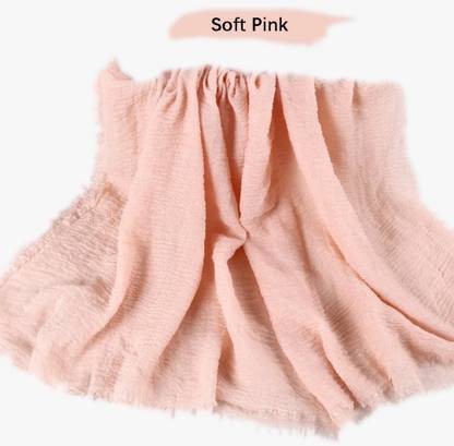 Iba n Isba Solid Cotton Blend Women Scarf