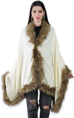 Life and style Solid Wool Blend Women Stole