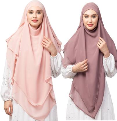 BAHAYA Self Design Georgette Women Fancy Scarf