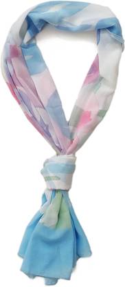 ONE ECHELON Floral Print Georgette Women Fancy Scarf