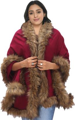 Life and style Solid Wool Blend Women Stole