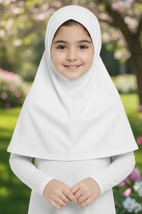 Aziztrading Solid Polyester Girls Scarf