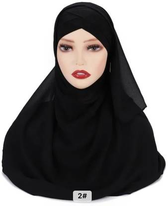 SM PRODUCTS Solid Chiffon Women Fancy Scarf, Scarf
