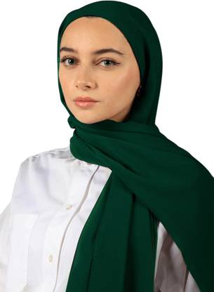 URSHIA Solid Georgette Women Scarf