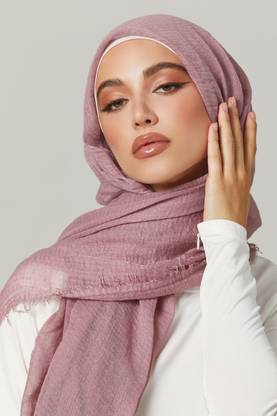 Adab Store Self Design Pure Cotton Women Faux Turtleneck Neck Cover, Scarf, Bluetooth Scarf, Fancy Scarf, Stole