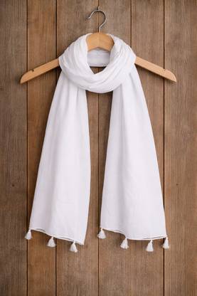 Appystoles Solid Polyester, Poly Silk Girls Scarf