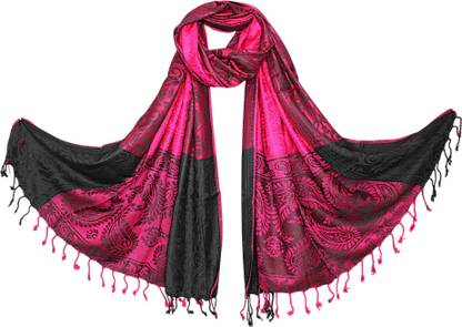 STOLESTUDIO Woven Viscose Girls Fancy Scarf, Scarf, Stole