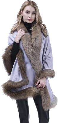 Life and style Solid Wool Blend Women Stole