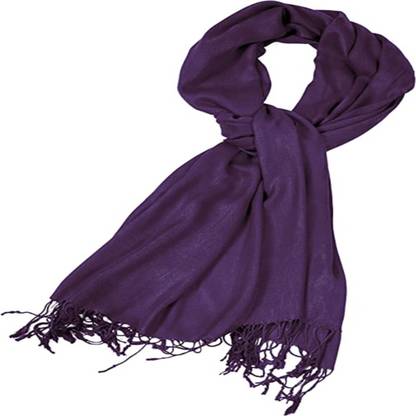 SAN & MAAHI Solid Viscose Men & Women Scarf