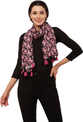 Neemzari Printed Pure Cotton Women Stole, Scarf, Fancy Scarf