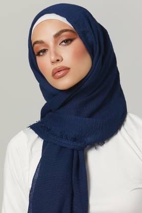 Habibisfashion Solid Cotton Blend Women Scarf, Fancy Scarf, Stole