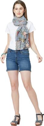 CLOTH HAUS INDIA Floral Print Polyester Women Fancy Scarf