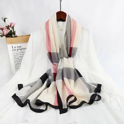 Zahidandsons Printed Viscose Women Faux Turtleneck Neck Cover, Fancy Scarf, Stole