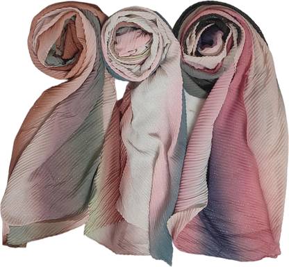 Cherry modest fashion Embellished Georgette Women Scarf