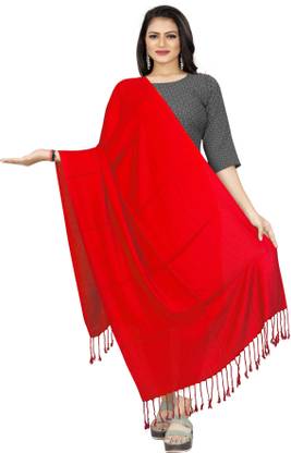 Ebadat Solid Viscose Women Fancy Scarf, Scarf