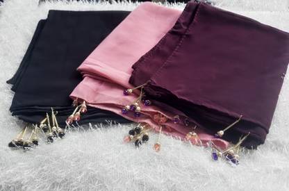 AEDO PEDO Solid Georgette Women Scarf