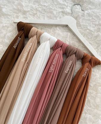 AyezaHijab Self Design, Solid Chiffon, Georgette Women Faux Turtleneck Neck Cover, Scarf, Bluetooth Scarf, Fancy Scarf, Stole