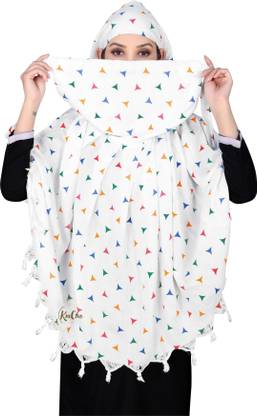 KmCho Printed Cotton Rayon Blend Women Scarf