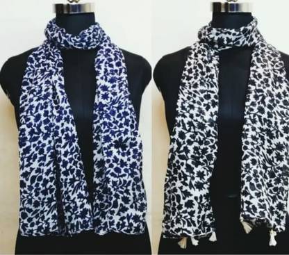 nazma fashion point Floral Print Chiffon Girls Fancy Scarf