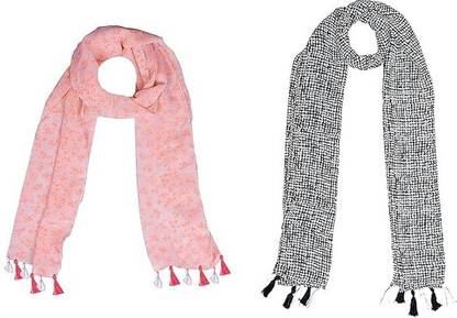 Digiom Polka Print Chiffon Women Scarf