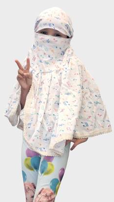ELOSKA WORLD Printed Cotton Blend Baby Girls Fancy Scarf, Scarf, Stole, Faux Turtleneck Neck Cover