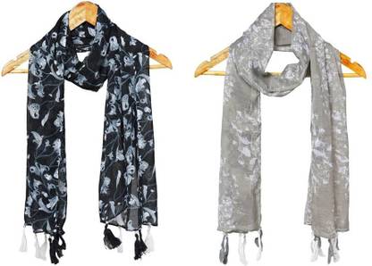 StoleVilla Printed Chiffon Women Scarf, Stole, Fancy Scarf