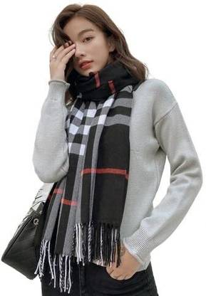 Tricky Shopper Checkered Women Muffler