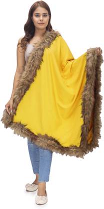 manra Solid Wool Blend Women Stole