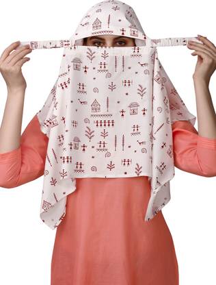 7 Season's Printed Rayon Girls Fancy Scarf