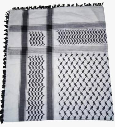 Famous Textile Woven, Self Design Cotton Viscose Blend, Polycotton Men Scarf