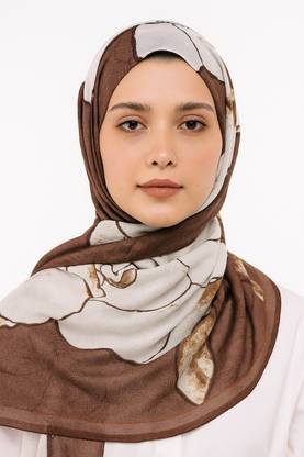 Hijab Printed Viscose Women Faux Turtleneck Neck Cover, Scarf, Bluetooth Scarf, Fancy Scarf, Stole