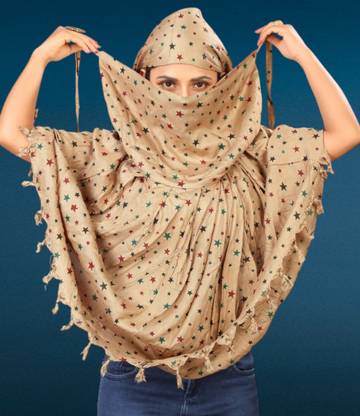 HOJIAX Printed Rayon Girls Scarf
