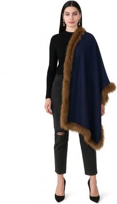 manra Solid Wool Blend Women Stole