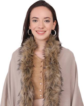 manra Solid Wool Blend Women Stole
