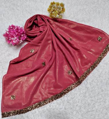 एडो पेड़ो महिलाओं के लिए सॉलिड जॉर्जेट स्टोल