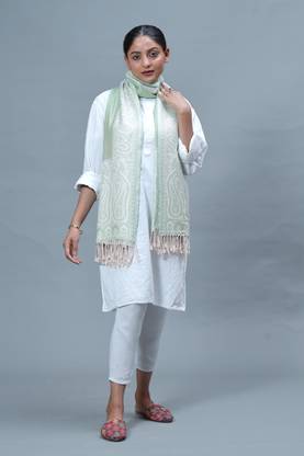 ST SHAWLS Solid Viscose Women Fancy Scarf