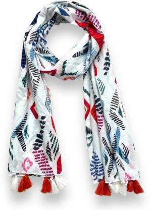 Neemzari Printed Pure Cotton Women Stole, Scarf, Fancy Scarf