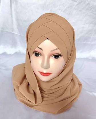 Genterprisess Solid Georgette Women Scarf