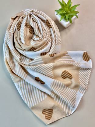 THECARTMAXX Printed Viscose Women Fancy Scarf, Stole