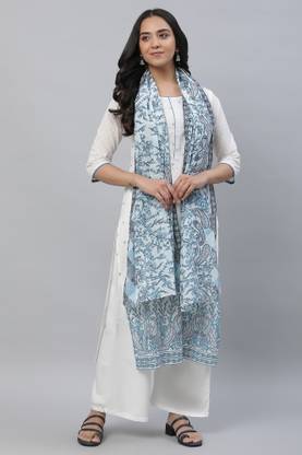 Aurelia Floral Print Pure Cotton Women Stole