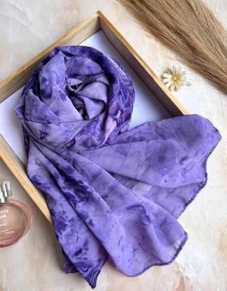 SM PRODUCTS Solid Chiffon Women Fancy Scarf, Stole