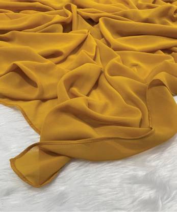 SAVE AND SAFE Solid Georgette Women Scarf