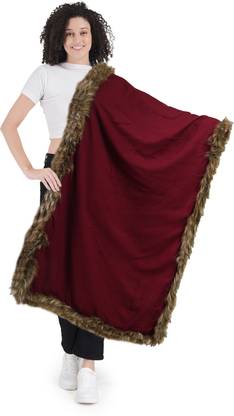 manra Solid Wool Blend Women Stole