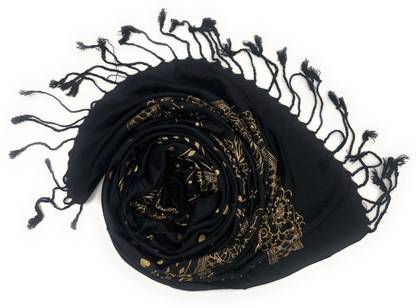 VILLA TRENDs Printed Viscose Women Scarf, Stole