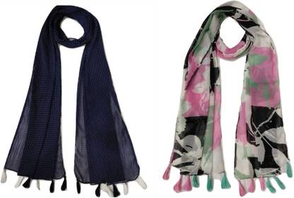 mss FASHION Printed Chiffon Women Scarf, Stole, Fancy Scarf