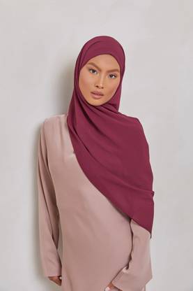 URSHIA Solid Georgette Women Scarf
