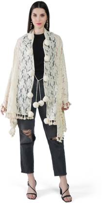 Life and style Self Design Cotton Blend Women Stole