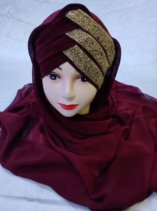 Climb Embellished Georgette Women Scarf