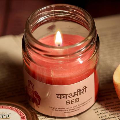 Tara Enlightening World Tara Candles Apple Aroma Jar Candles for Optimistic Mood, Small Size