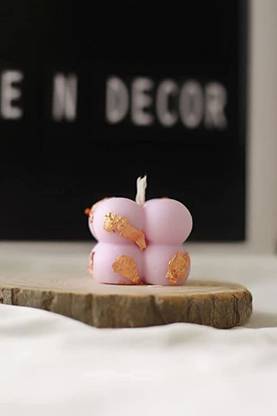 TRA Style Rose Gold Flakes Mini Cloud Bubble Soy Candle Candle